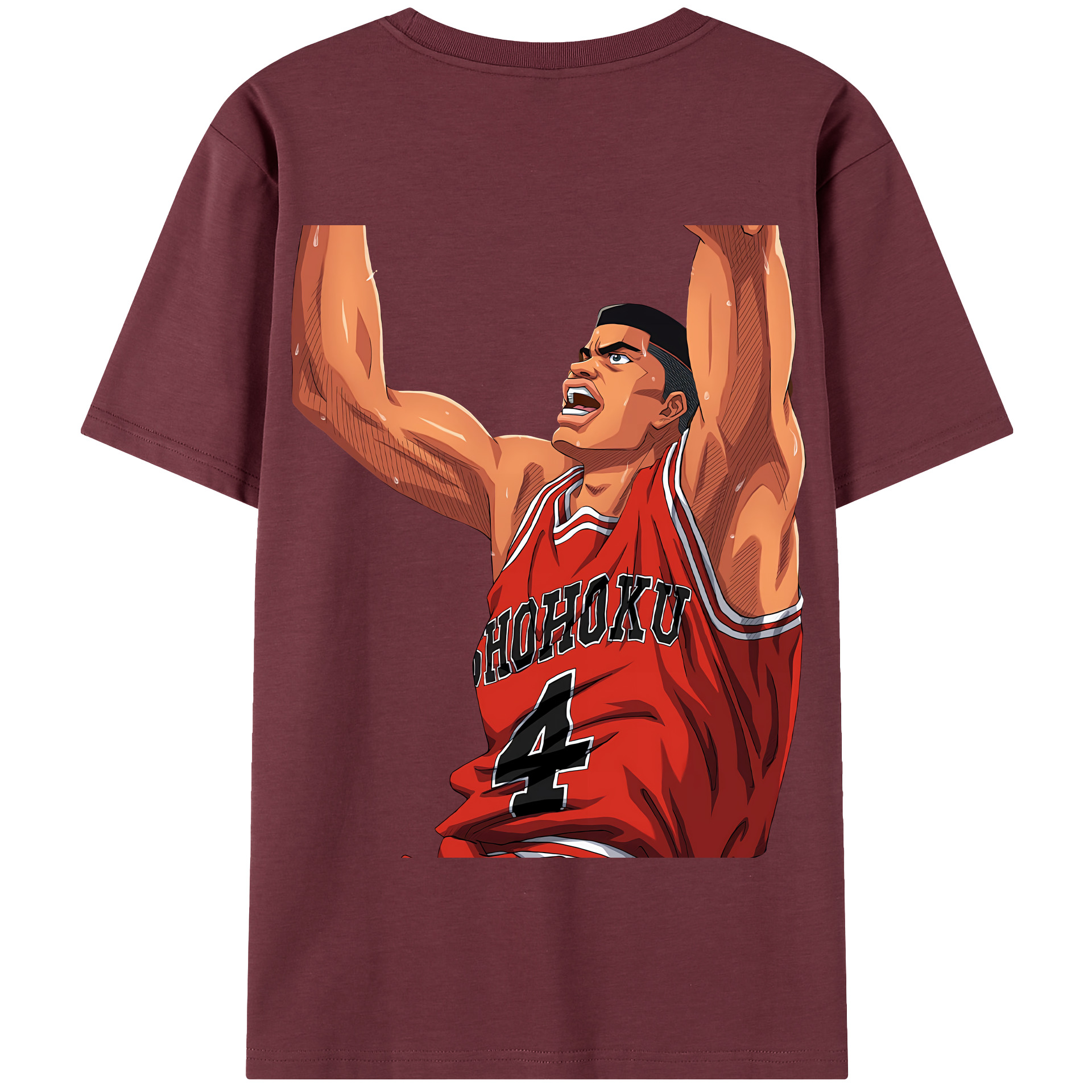 SLAM DUNK／スラムダンク 綿100％半袖Tシャツ（背面プリント）